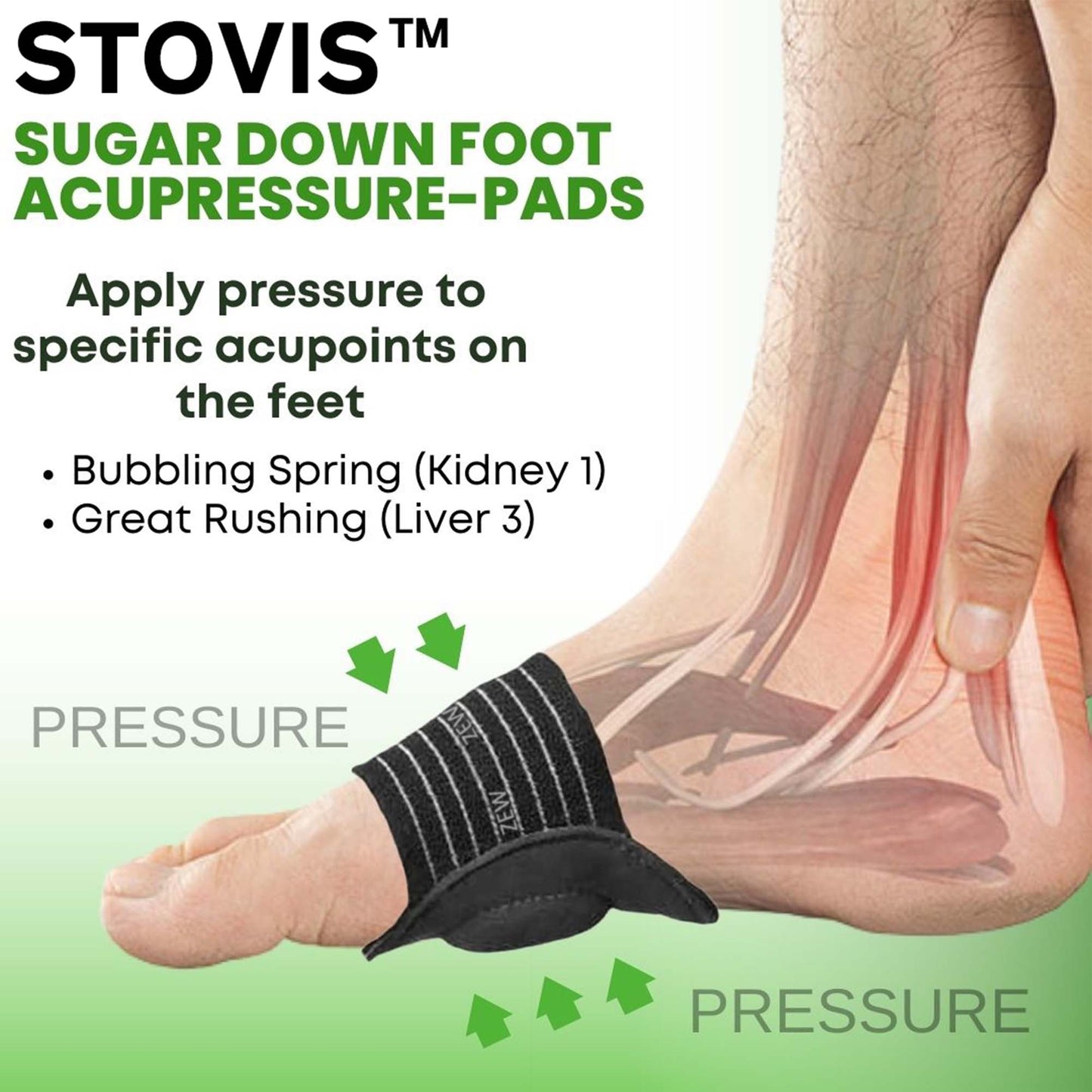 Stovis Sugar Down Foot Acupressure-Pads