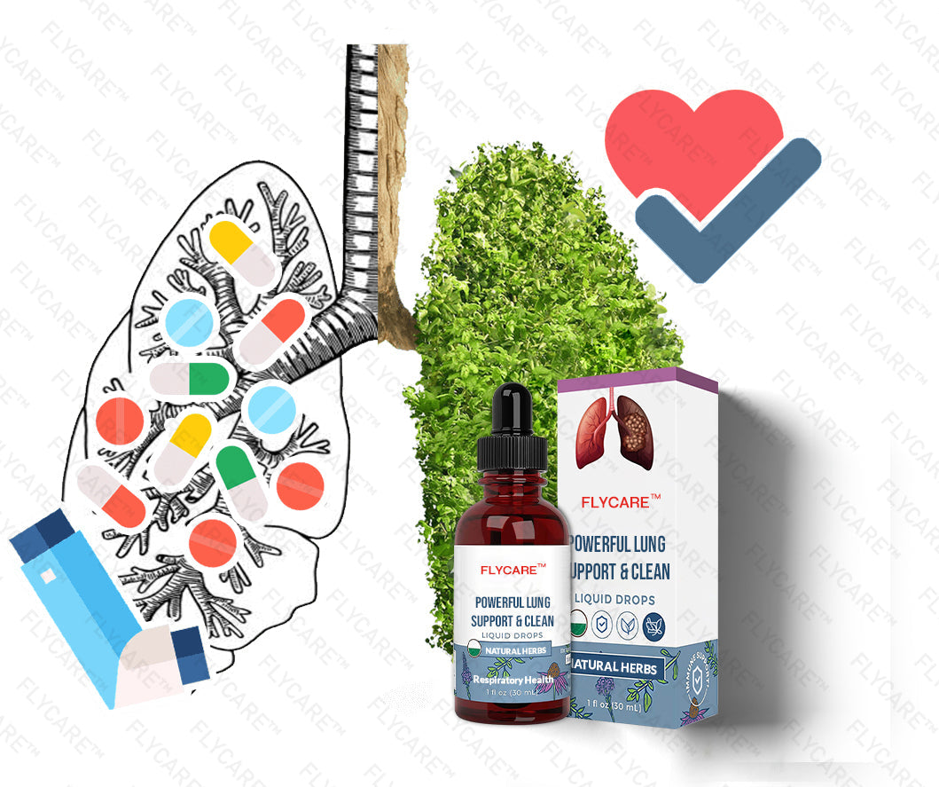 FLYCARE™ Herbal Lung Care Drops - Powerful Lung Support & Cleanse & Respiratory - Made in USA 🌿